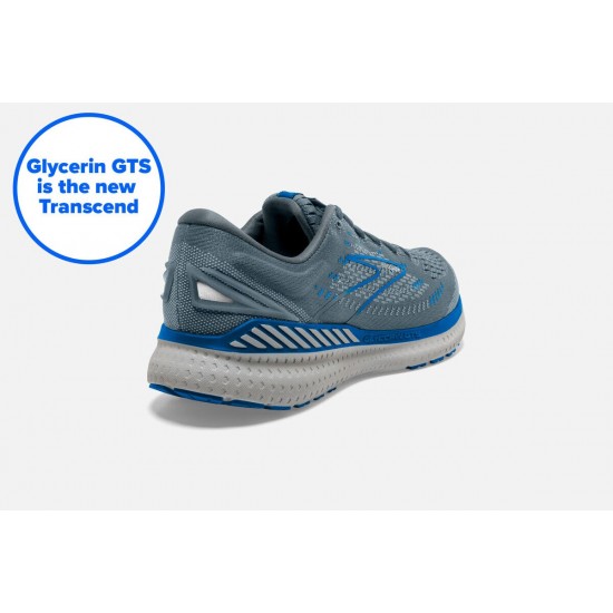 Brooks Glycerin GTS 19 Quarry/Grey/Dark Blue CA6382-754 Men Brooks Glycerin GTS 19 Quarry/Grey/Dark Blue CA6382-754 Men