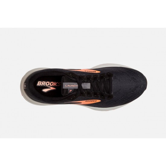 Brooks Launch 7 Ebony/Black/Cantaloupe CA2843-967 Women