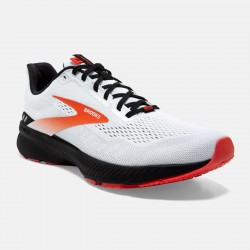 Brooks Launch 8 White/Black/Red Clay CA5269-143 Men