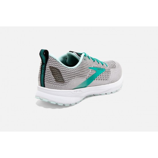 Brooks Revel 4 Grey/Fair Aqua/Black CA0924-635 Women