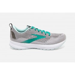 Brooks Revel 4 Grey/Fair Aqua/Black CA0924-635 Women