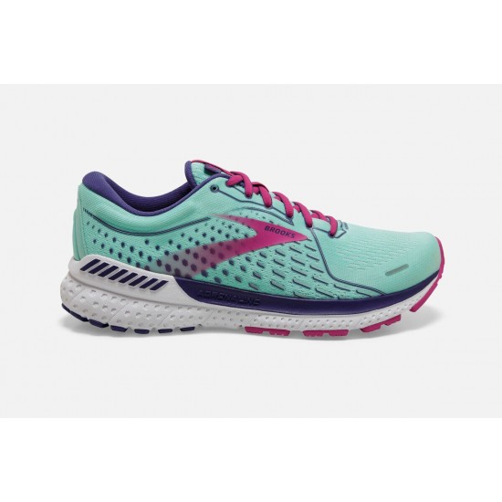 Brooks Adrenaline GTS 21 Yucca/Navy Blue/Fuchsia CA2913-456 Women