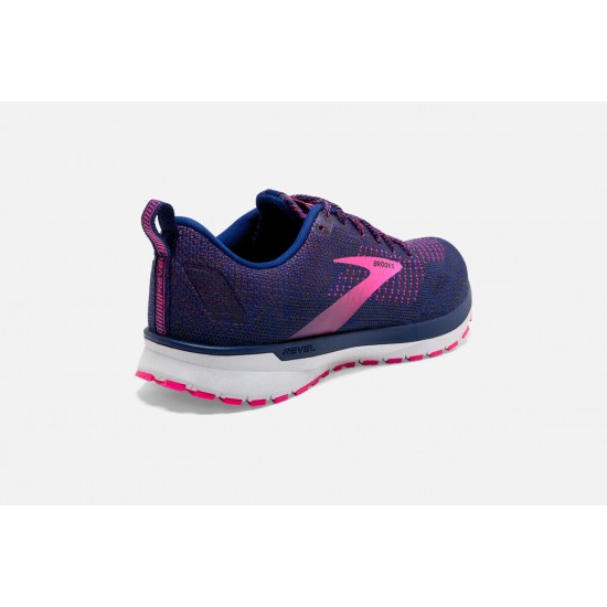 Brooks Revel 4 Blue/Ebony/Pink CA0568-791 Women