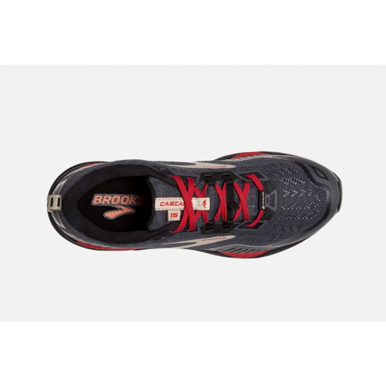 Brooks Cascadia 15 GTX Black/Ebony/Red CA8435-196 Men